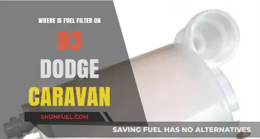 Locating the Fuel Filter on a 93 Dodge Caravan