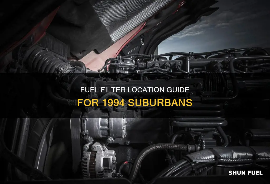 where is fuel filter on 94 suburban