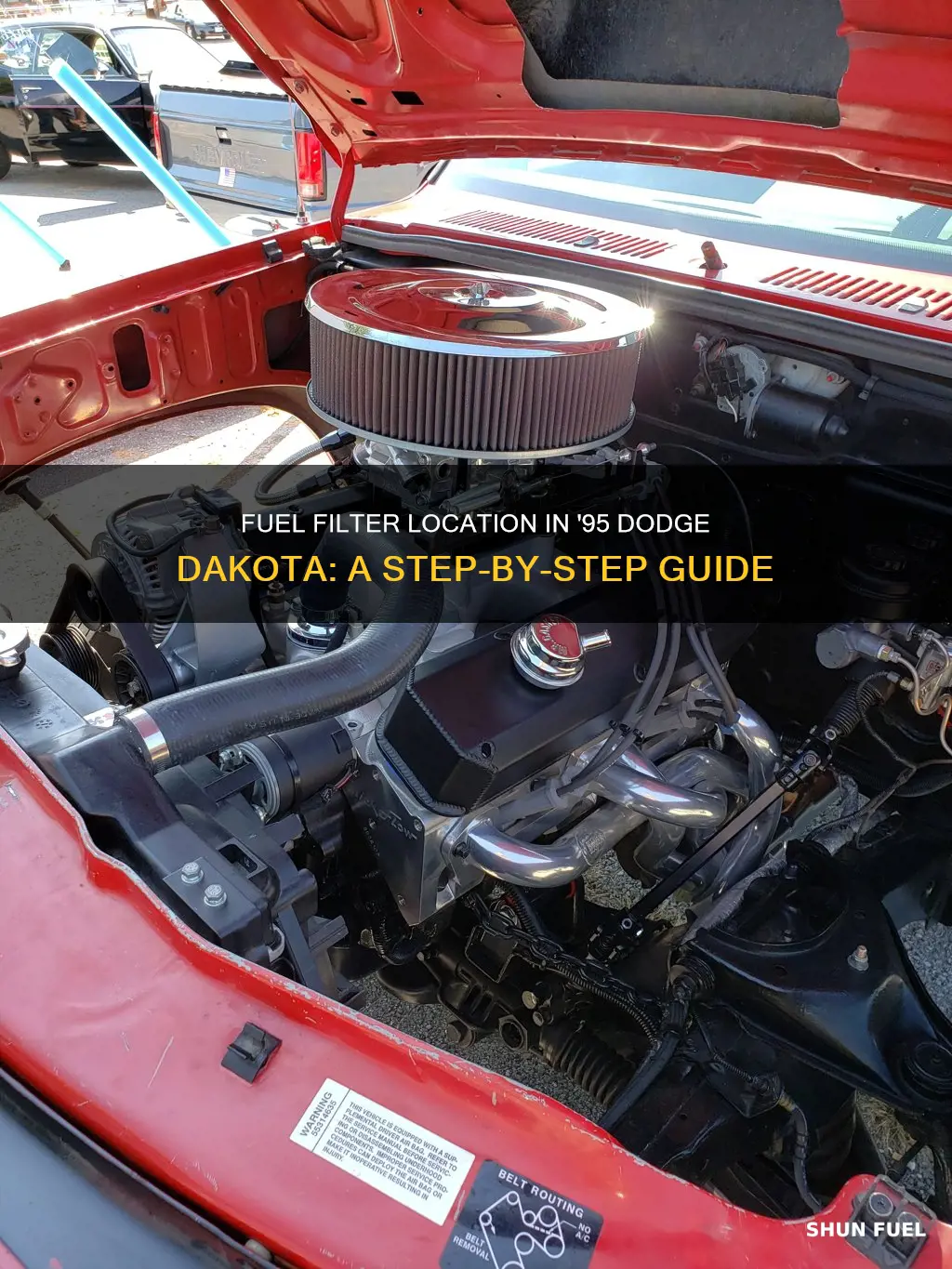 where is fuel filter on 95 dodge dakota
