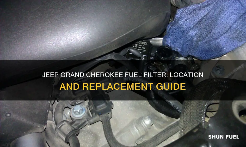 where is fuel filter on 97 jeep grand cherokee