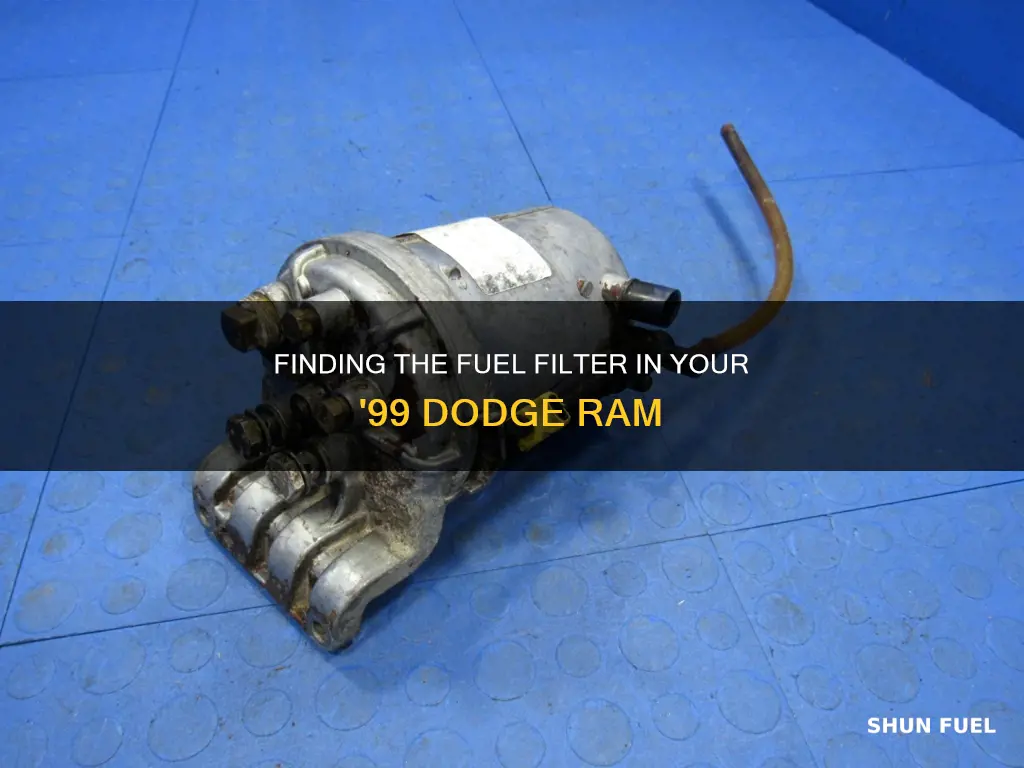 where is fuel filter on 99 dodge ram