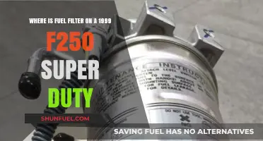 Locating the Fuel Filter in Your 1999 F250 Super Duty