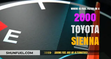 Locating the Fuel Filter in a 2000 Toyota Sienna