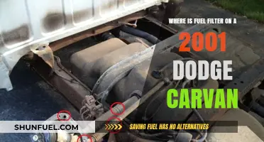 Locating the Fuel Filter in a 2001 Dodge Caravan