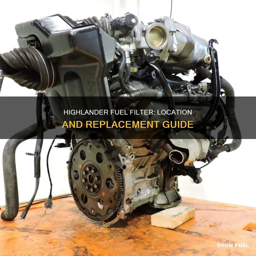 where is fuel filter on a 2002 toyota highlander