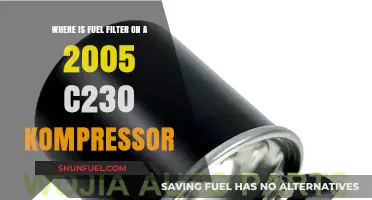 Locating the Fuel Filter in a 2005 C230 Kompressor
