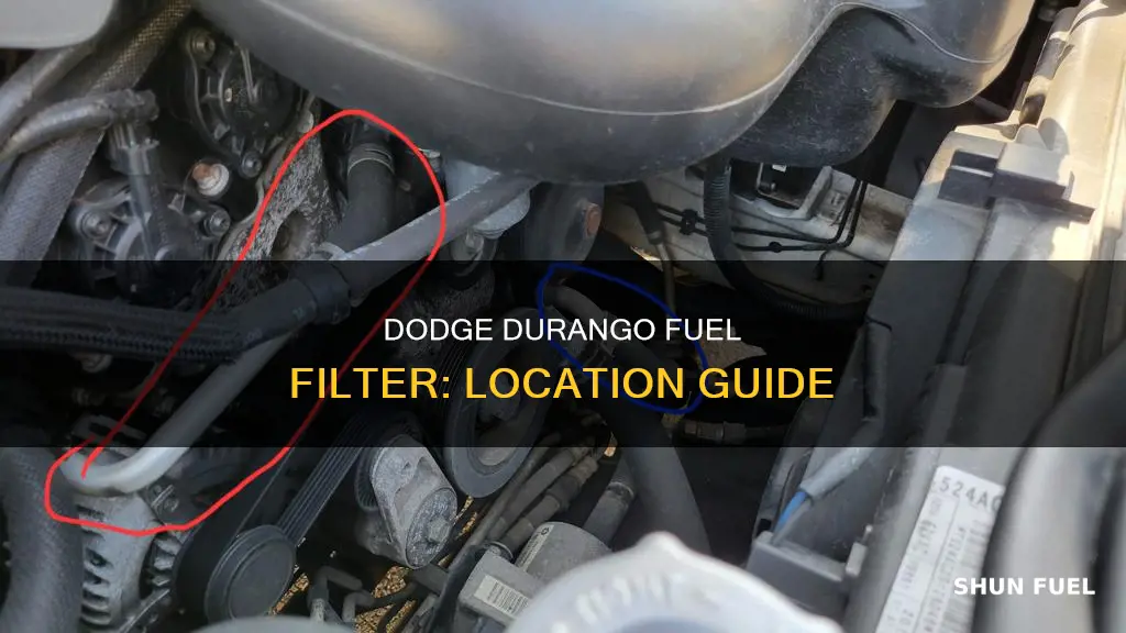 where is fuel filter on dodge durango