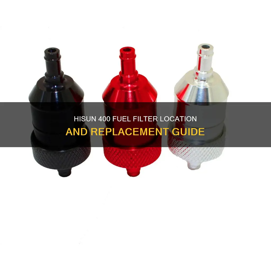 where is fuel filter on hisun 400