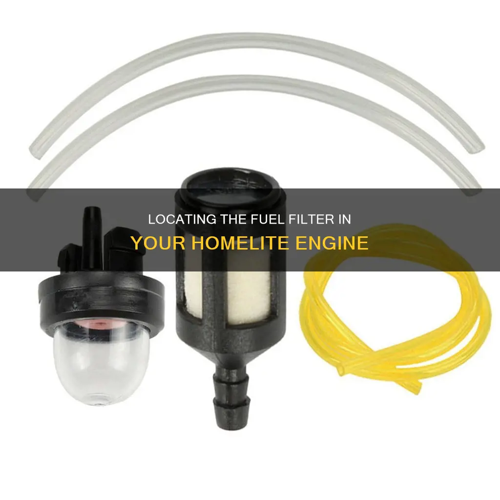 where is fuel filter on homelite