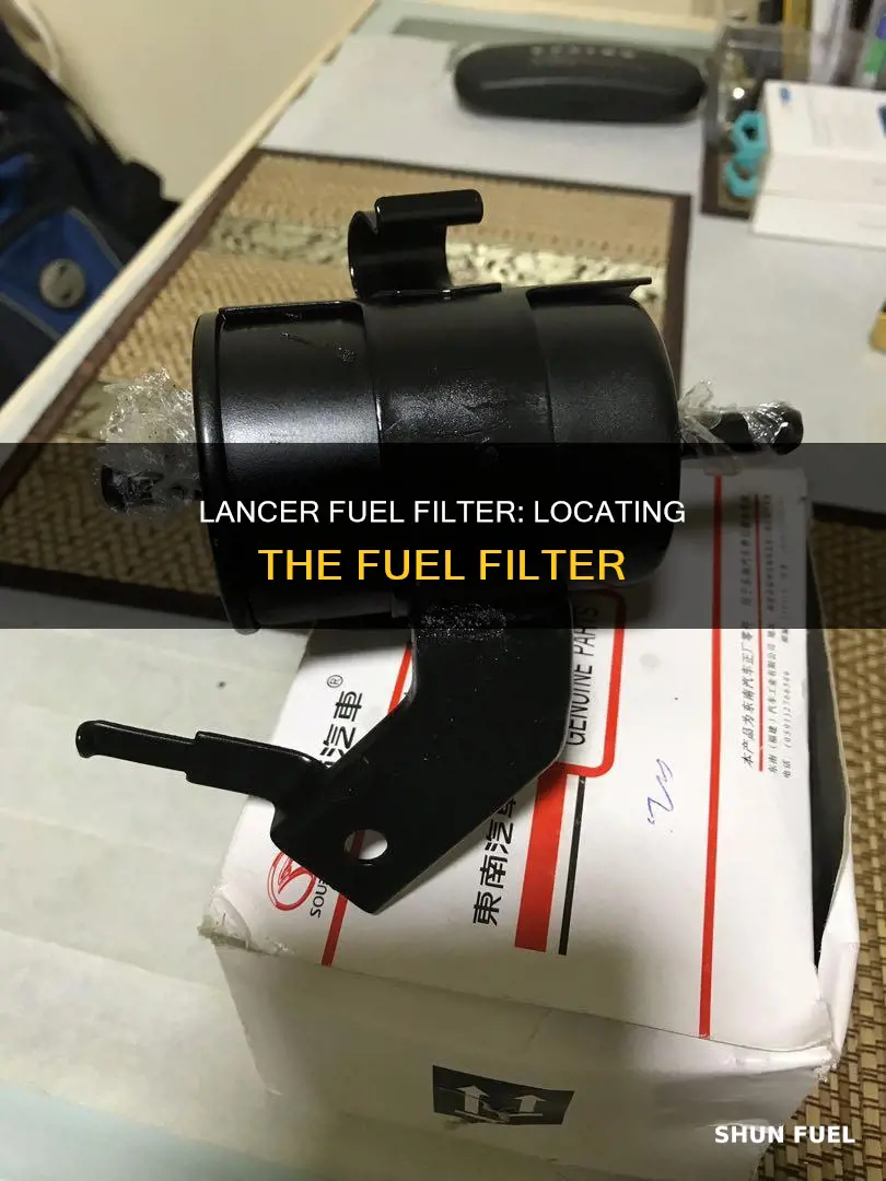 where is fuel filter on mitsubishi lancer