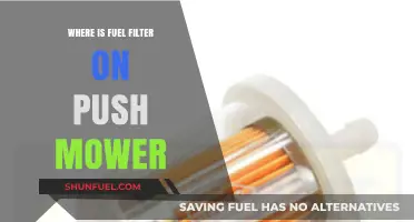 Locate the Fuel Filter on Your Push Mower