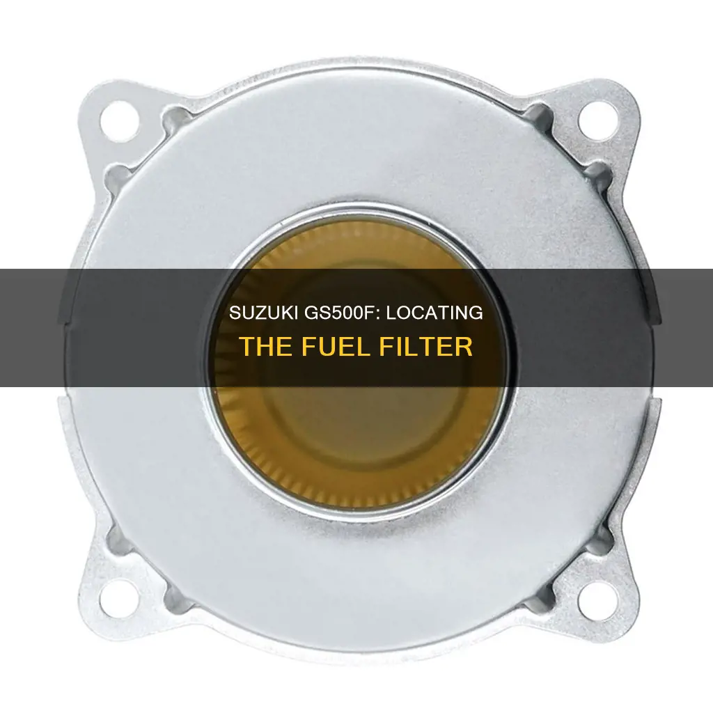 where is fuel filter on suzuki gs500f