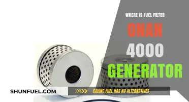 Locating the Fuel Filter in Your Onan 4000 Generator