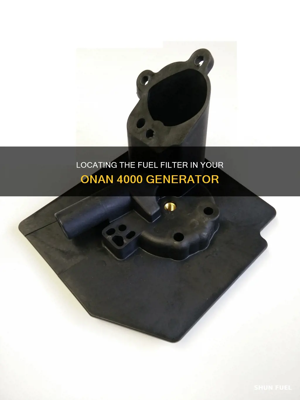 where is fuel filter onan 4000 generator