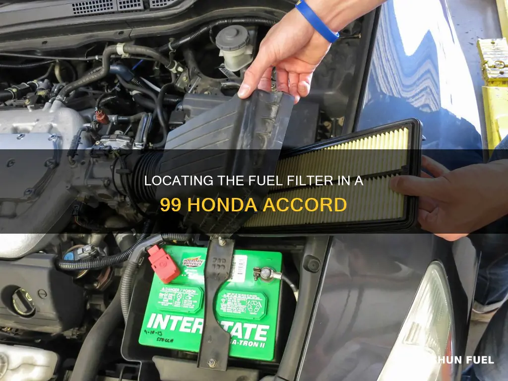 where is fuel filter onn 99 honda accord
