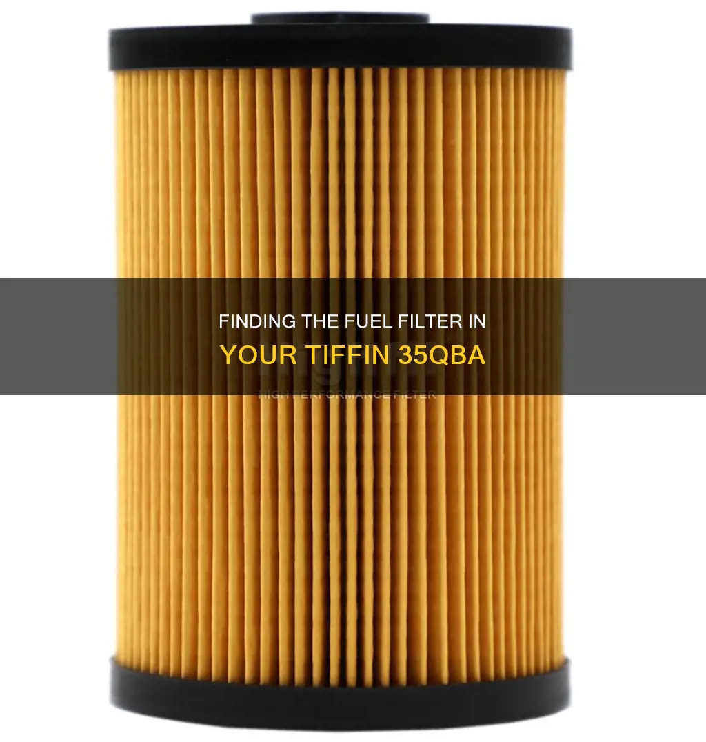 where is fuel filter tiffin 35qba