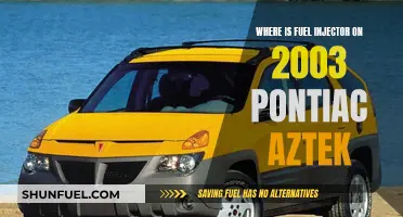 Locating Fuel Injectors in 2003 Pontiac Aztek Models