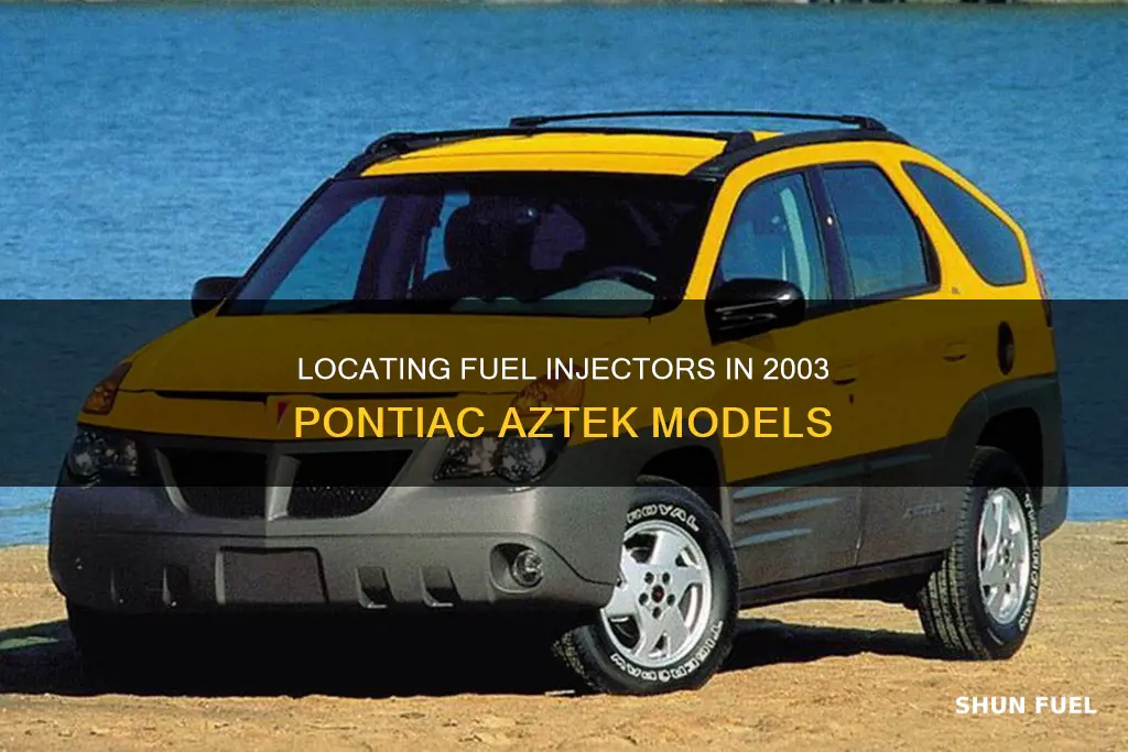 where is fuel injector on 2003 pontiac aztek