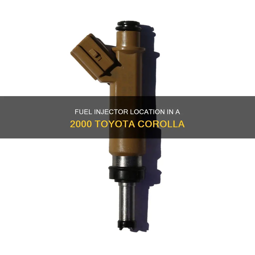 where is fuel injector on a 2000 toyota corolla