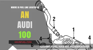 Audi 100 Fuel Line: Location and Access