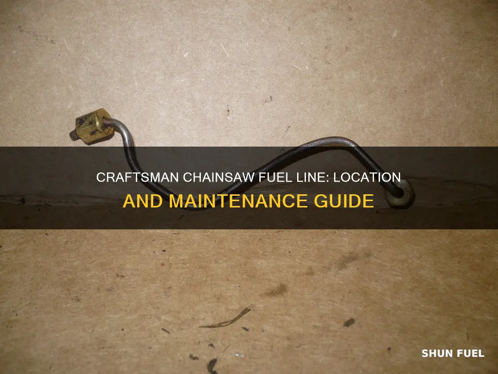 where is fuel line on craftsman chain saw