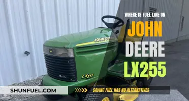 Finding the Fuel Line on John Deere LX255