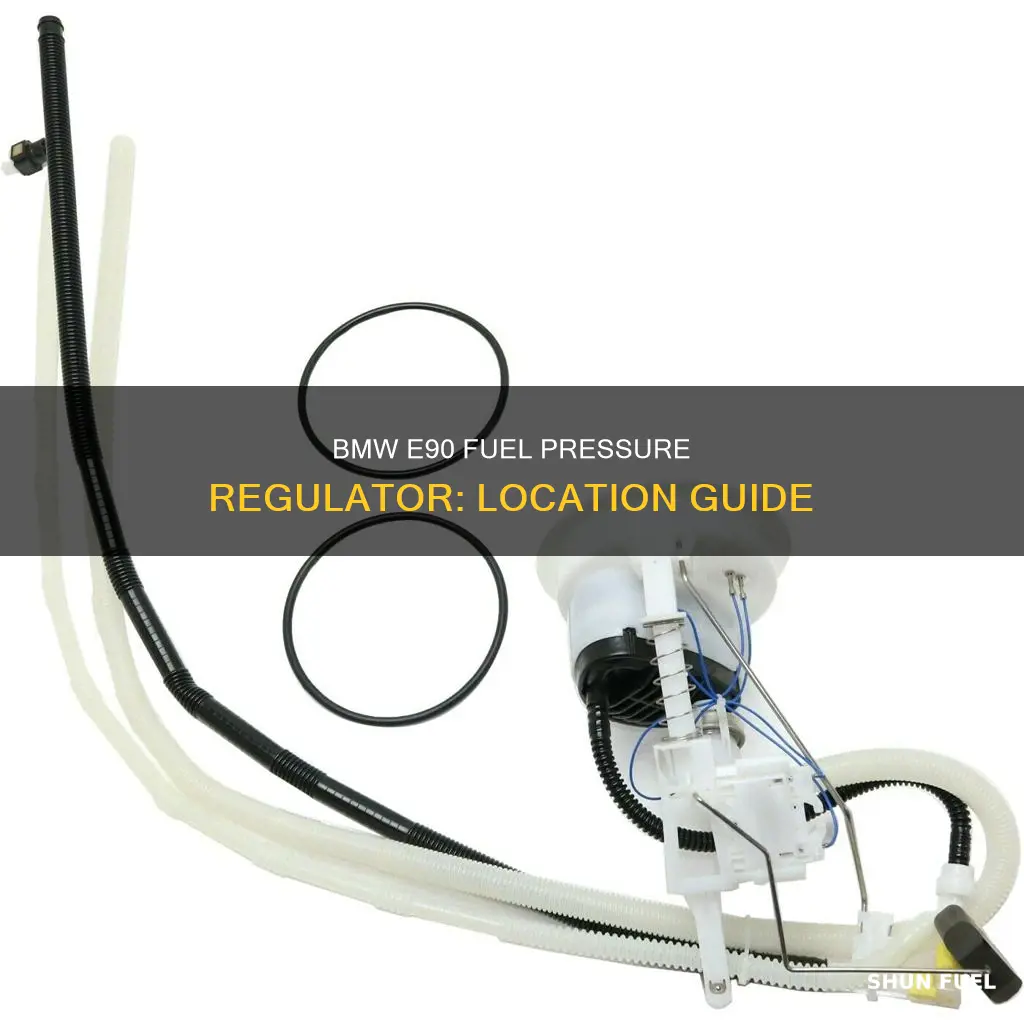 where is fuel pressure regulator in bmw e90