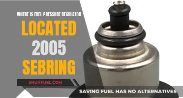 Fuel Pressure Regulator Location in 2005 Sebring Models