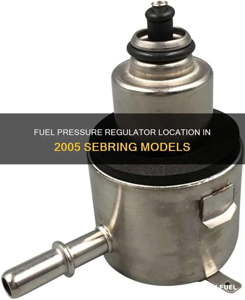 where is fuel pressure regulator located 2005 sebring