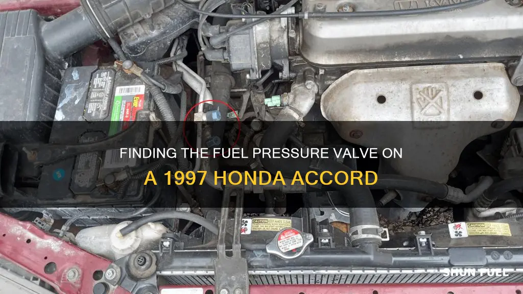 where is fuel pressure release on 1997 honda accord