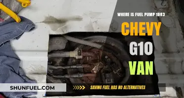 Locating the Fuel Pump in a 1983 Chevy G10 Van