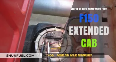 Locating the Fuel Pump in a 1999 Ford F150 Extended Cab