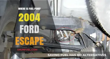 Locating the Fuel Pump in a 2004 Ford Escape: A Guide