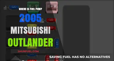 Locating the Fuel Pump in a 2005 Mitsubishi Outlander