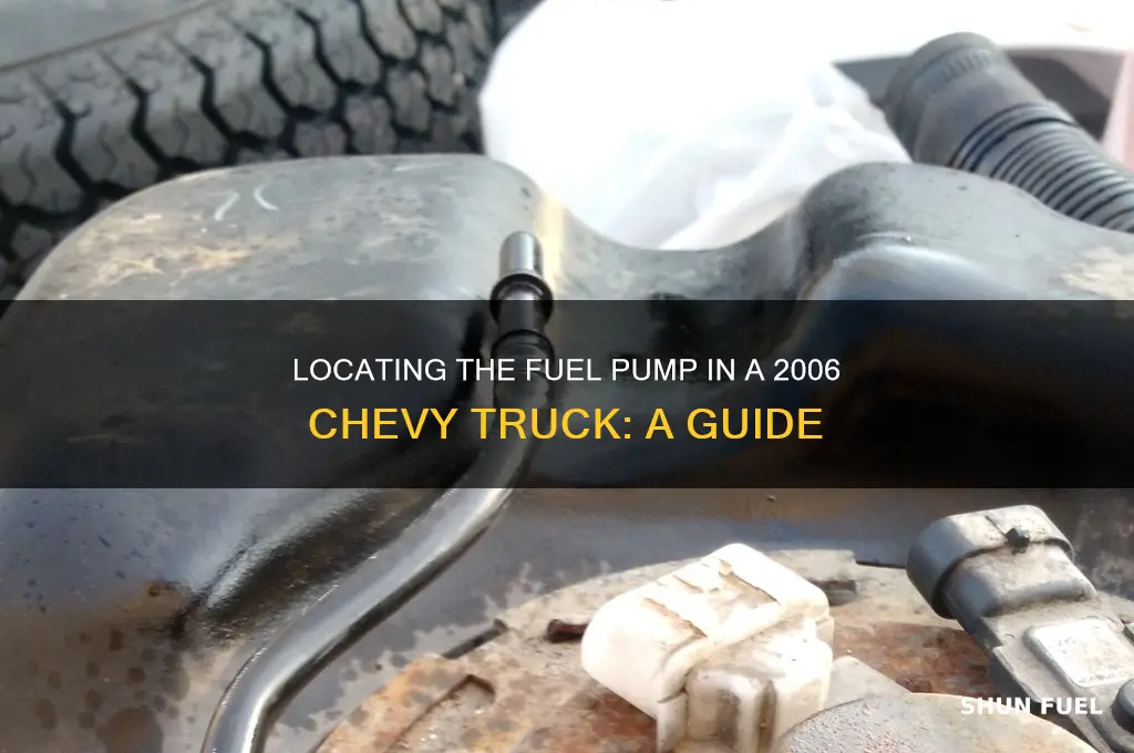 where is fuel pump 2006 chevy truck