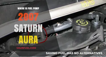 Locating the Fuel Pump in a 2007 Saturn Aura: A Guide