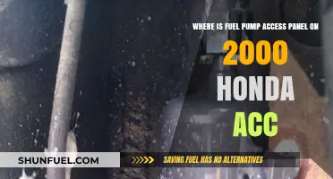 Locating the Fuel Pump Access Panel on a 2000 Honda Accord