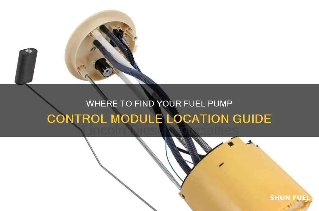 where is fuel pump control module located