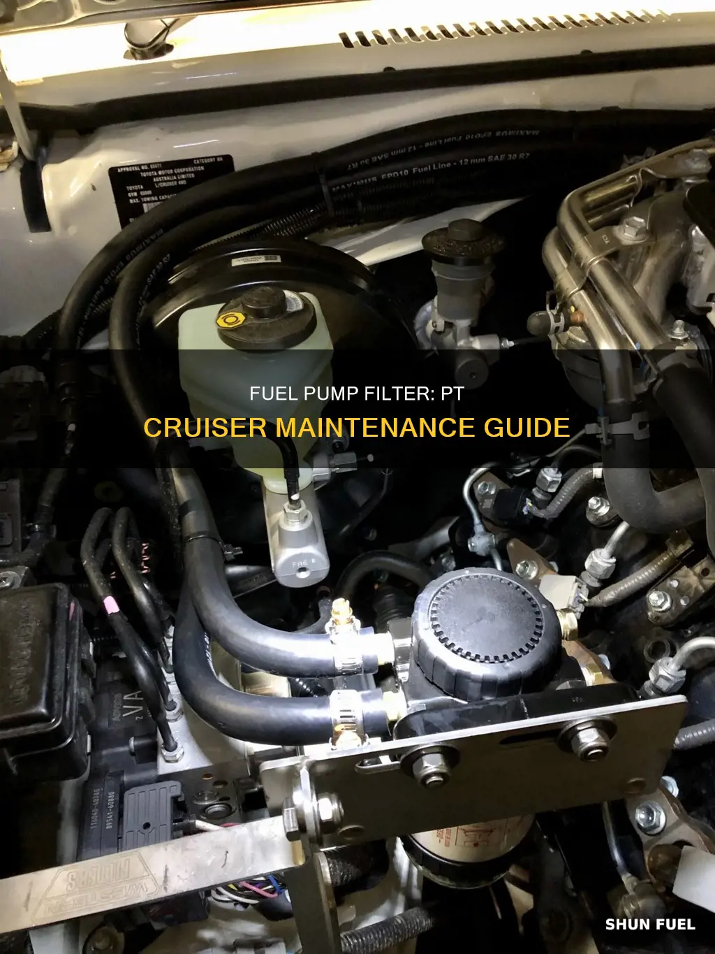 where is fuel pump filter on pt cruiser