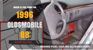 Locating the Fuel Pump in a 1996 Oldsmobile 88