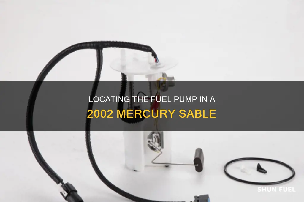 where is fuel pump for 2002 mercury sable