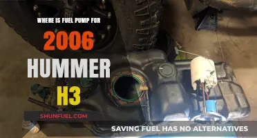 Locating the Fuel Pump in a 2006 Hummer H3: A Guide