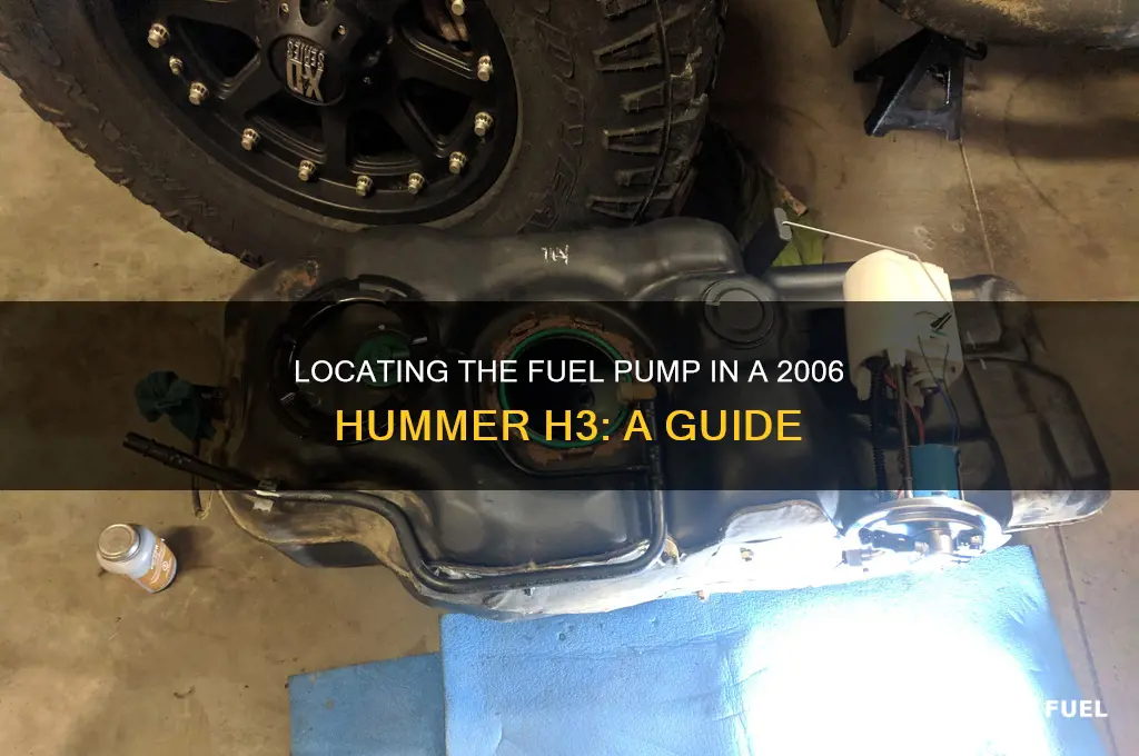 where is fuel pump for 2006 hummer h3