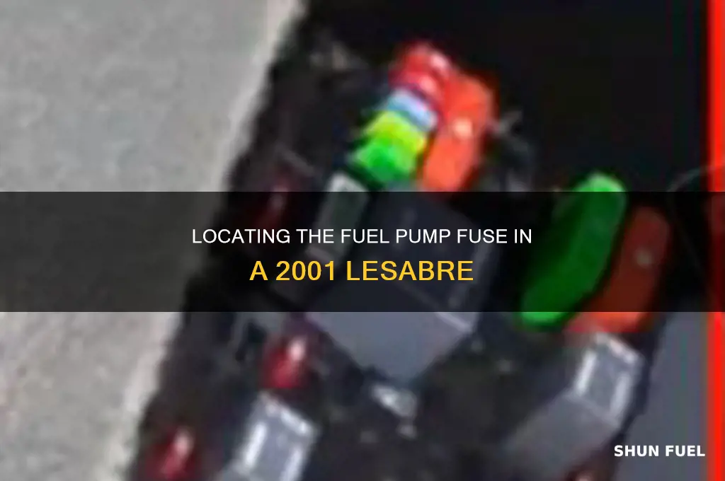 where is fuel pump fuse 2001 lesabre