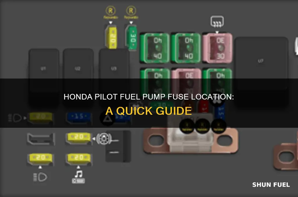 where is fuel pump fuse honda to honda pilot