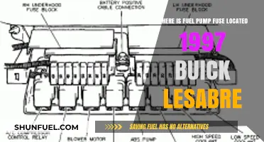 Finding the Fuel Pump Fuse in a 1997 Buick LeSabre