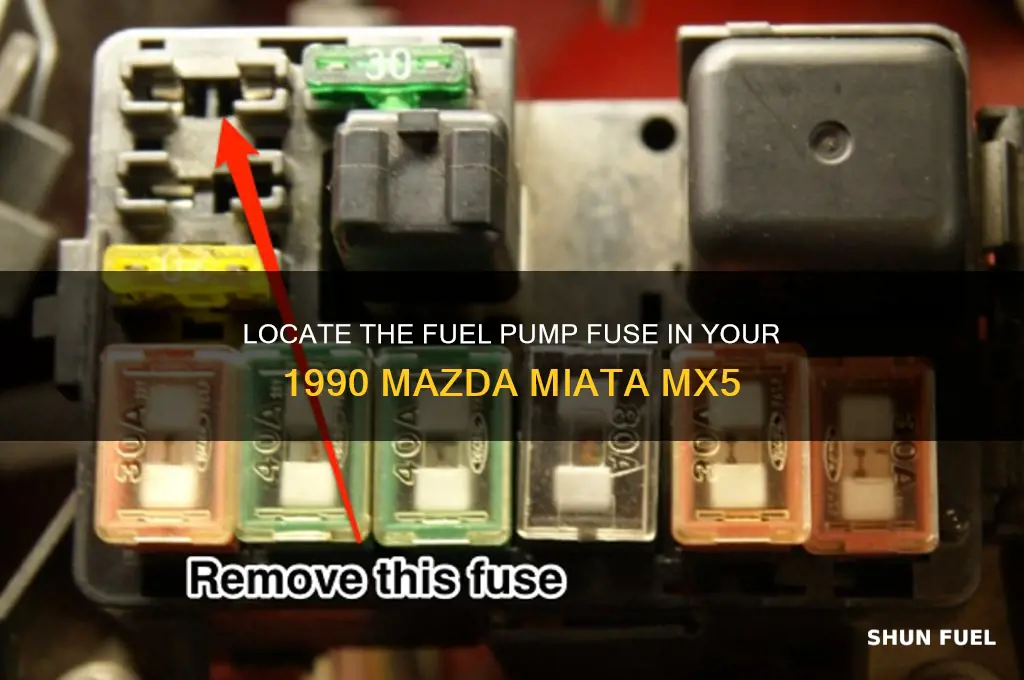 where is fuel pump fuse on 1990 mazda miata mx5