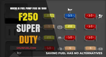 Finding the Fuel Pump Fuse in a 1999 F250 Super Duty