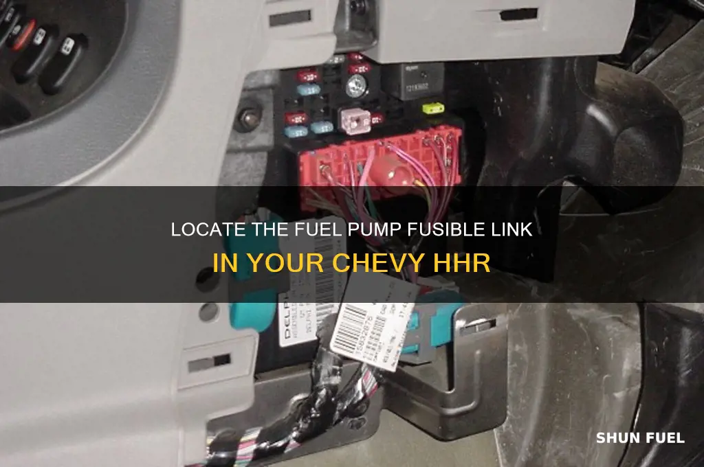 where is fuel pump fusible link on chevy hhr