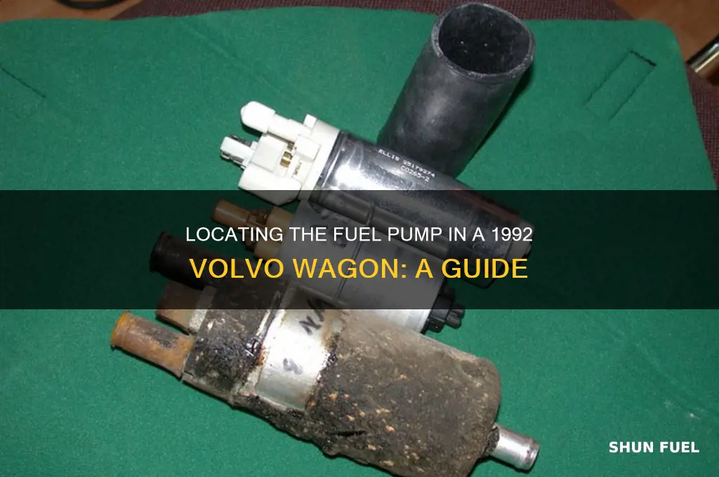 where is fuel pump in 1992 volvo wagon